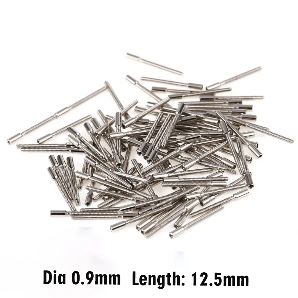 5/10 Pcs Stem Extenders Repair Watch Crown Stems 0.9mm Threads 8215 8205 NH35 NH36 Watch Winding Stem