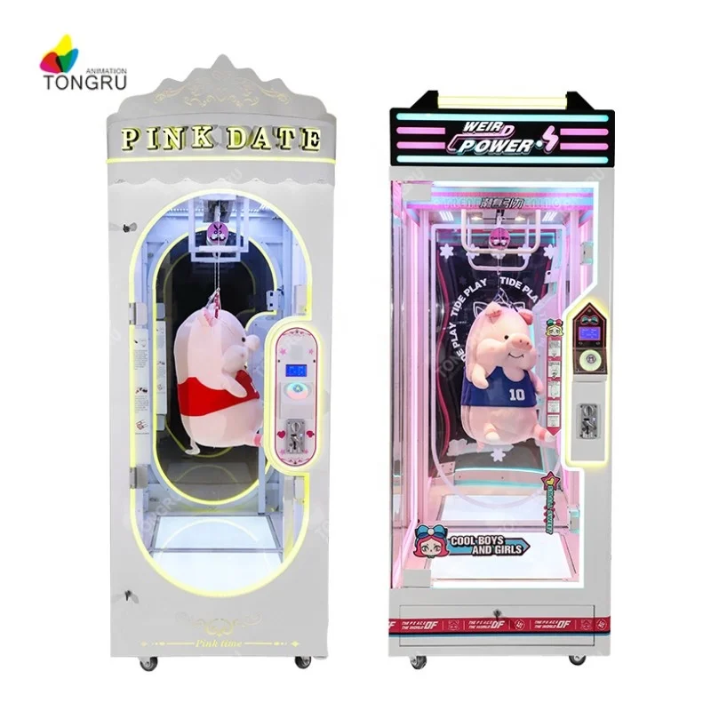 Prize cut to win arcade game machine Japanese Pink Date Single Cutting Scissors Pink Big Toys Plush Crane Machine