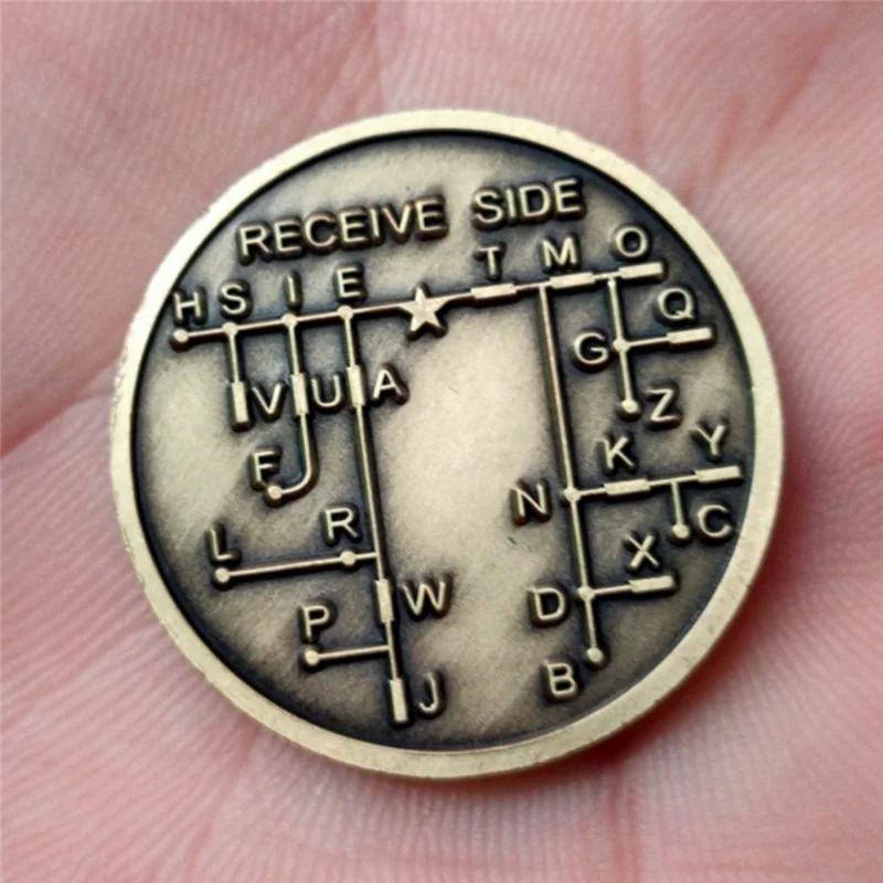 CW Morse Code Commemorative Coins CW Training Coin Morse Code Training Coin for Novice Radio Enthusiasts