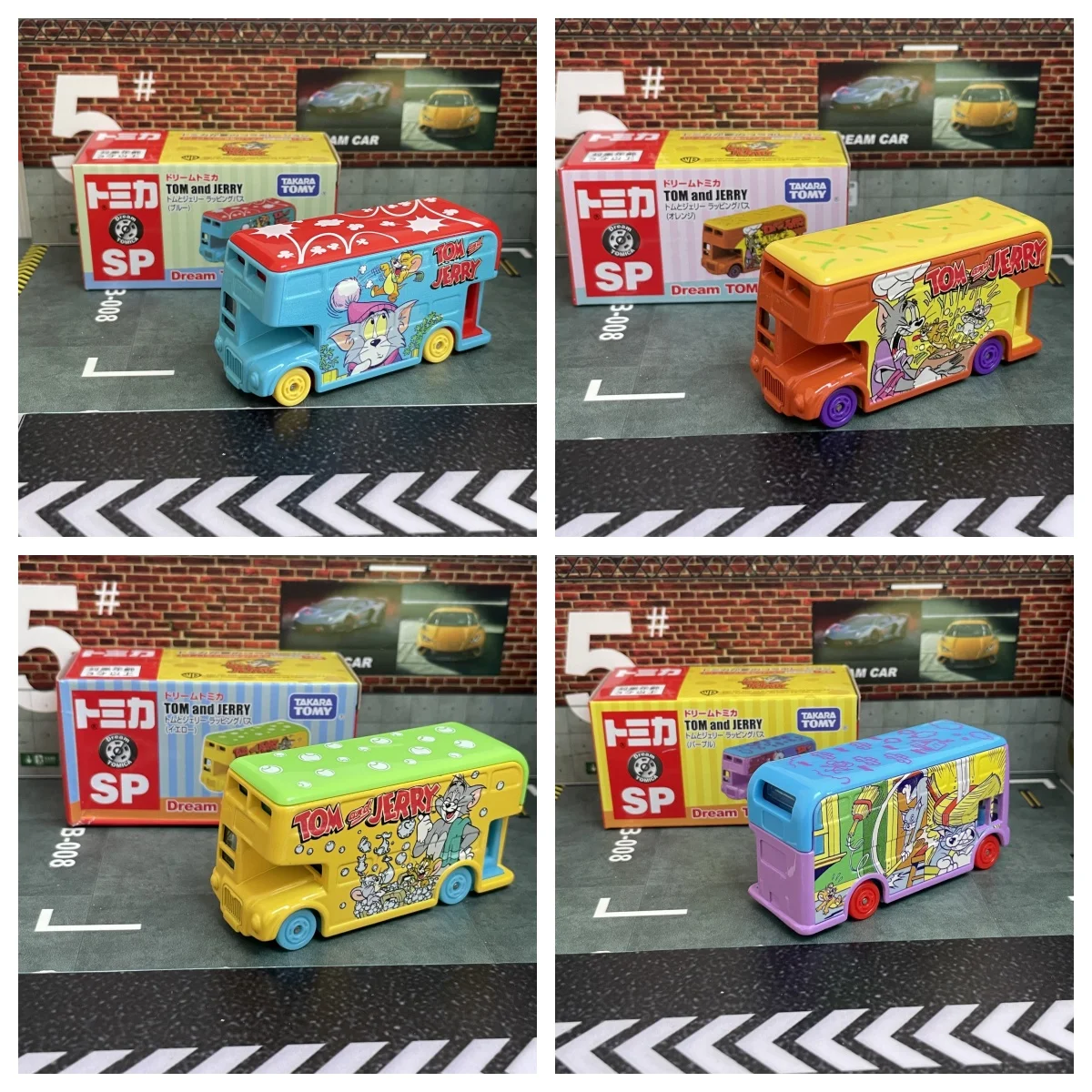 Takara Tomy Tomica Dream Tomica SP Tom and Jerry оберточный автобус легкосплавный автомобиль литой под давлением металлический режим коллекция дисплей игрушка в подарок Takara Tomy Tomica Dream Tomica SP Tom and Jerry оберточный автобус легкосплавный автомобиль литой под давлением металлический режим коллекция дисплей игрушка в подарок