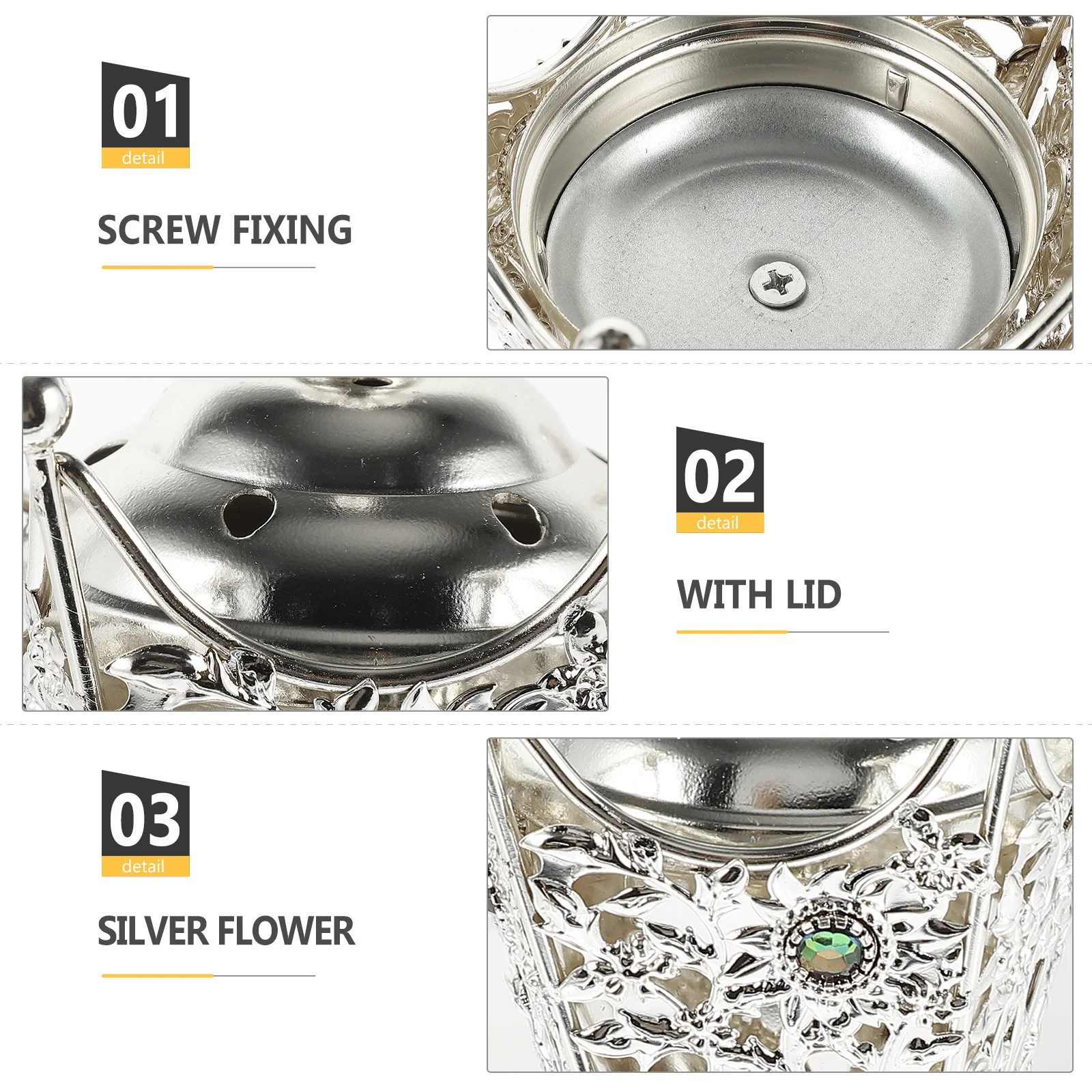 

Electric Incense Burner Retro Iron Material Stable Compact Aroma Burner Decorative Home Relaxation Us Plug Incense Stove