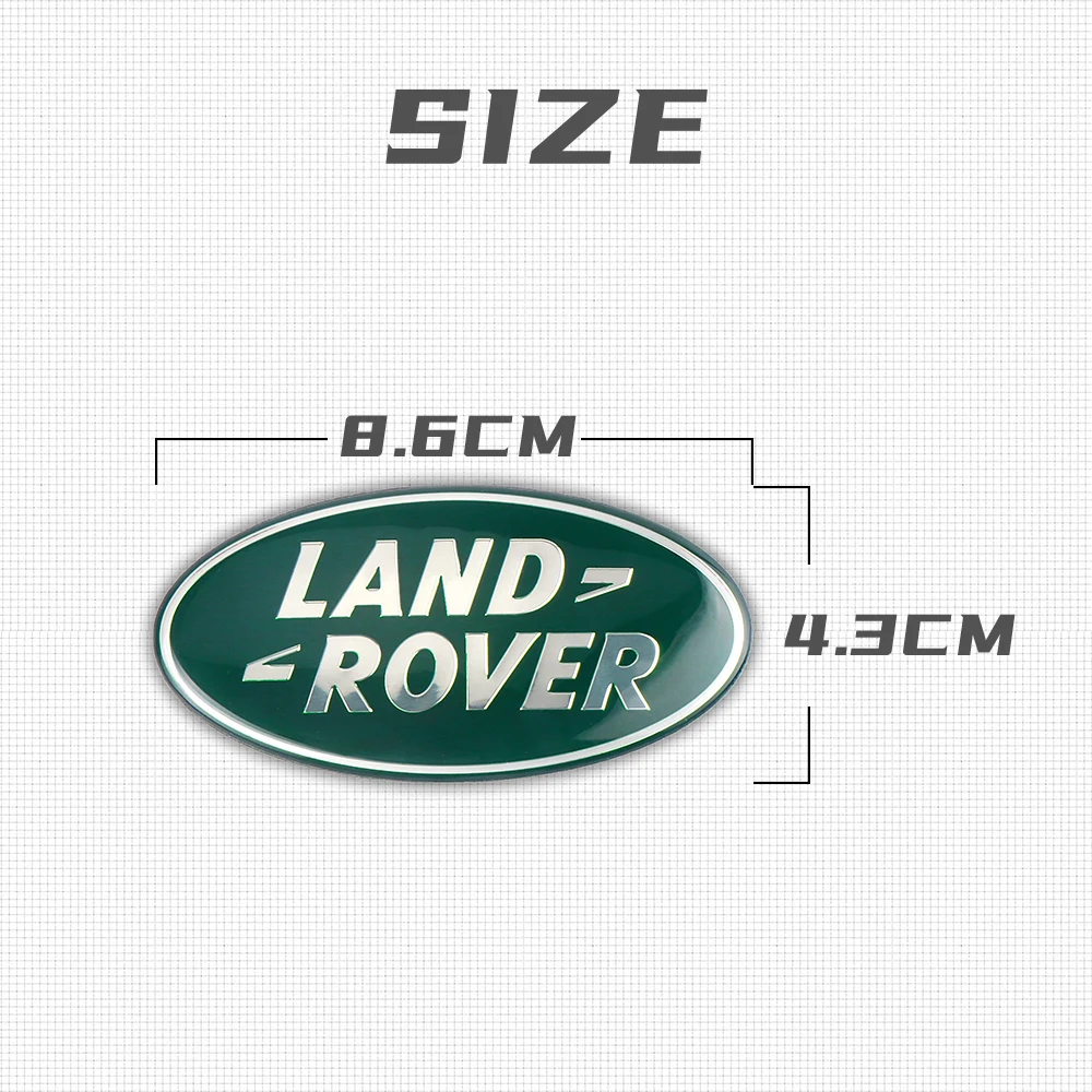 Insignia con emblema de radiador delantero de coche, pegatina adhesiva para Land Rover SVR Discovery Velar Evoque Freelander Range Rover L322