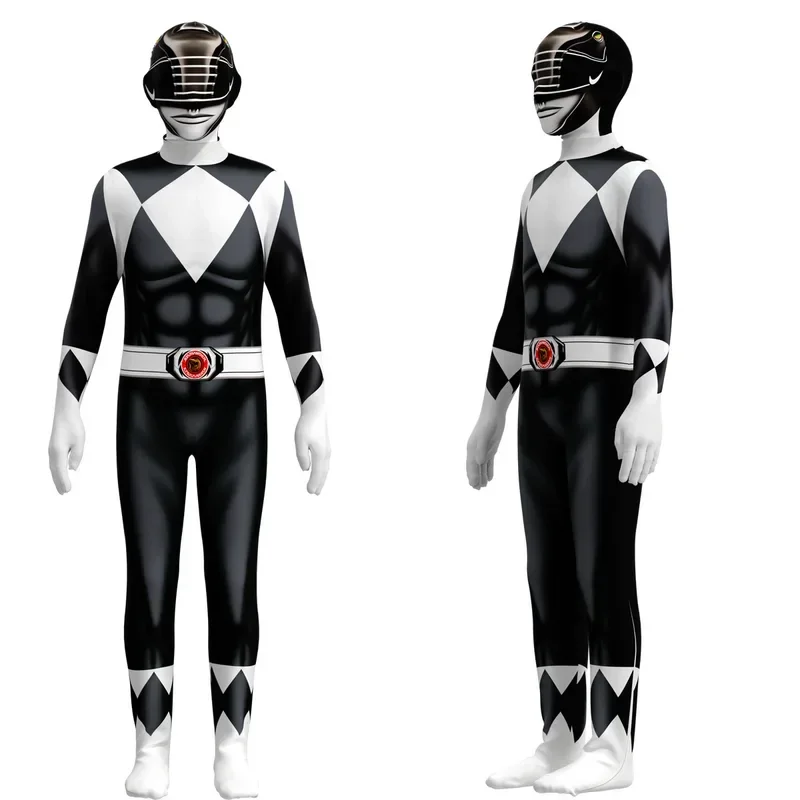 Bambini potere Morpher supereroe Samurai Sentai shinkinger Rangers cosplay Fantasia costume di Halloween maschera per uomo ragazzo tuta
