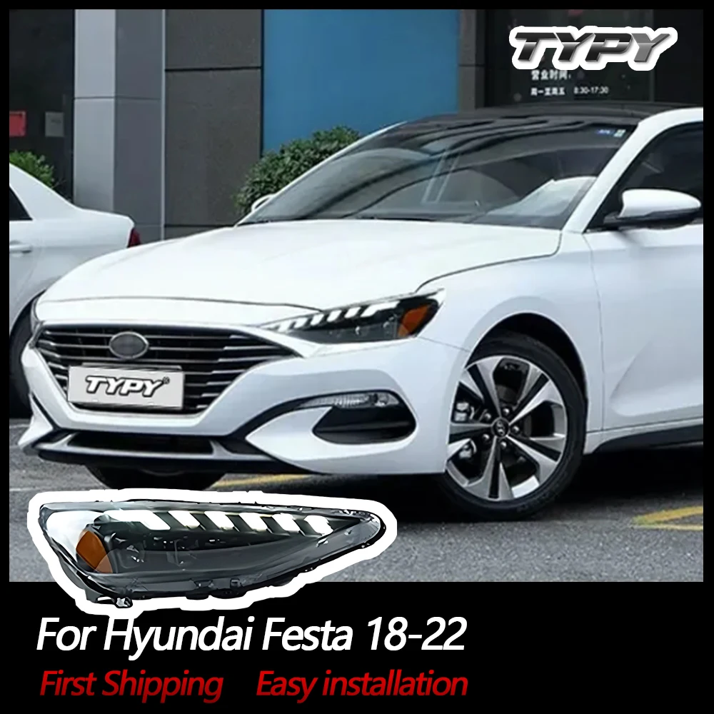 

TYPY Car headlights for Hyundai Festa Head Light 2018-2022 Dynamic Information Turn Signals LED Highlight