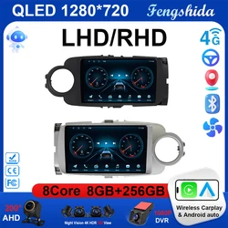 Android 15 for Toyota Yaris 2012 2013 2014 2015 2016 2017 Head Unit 4G LTE Car Radio QLED Navigation DSP Wireless Carplay Auto