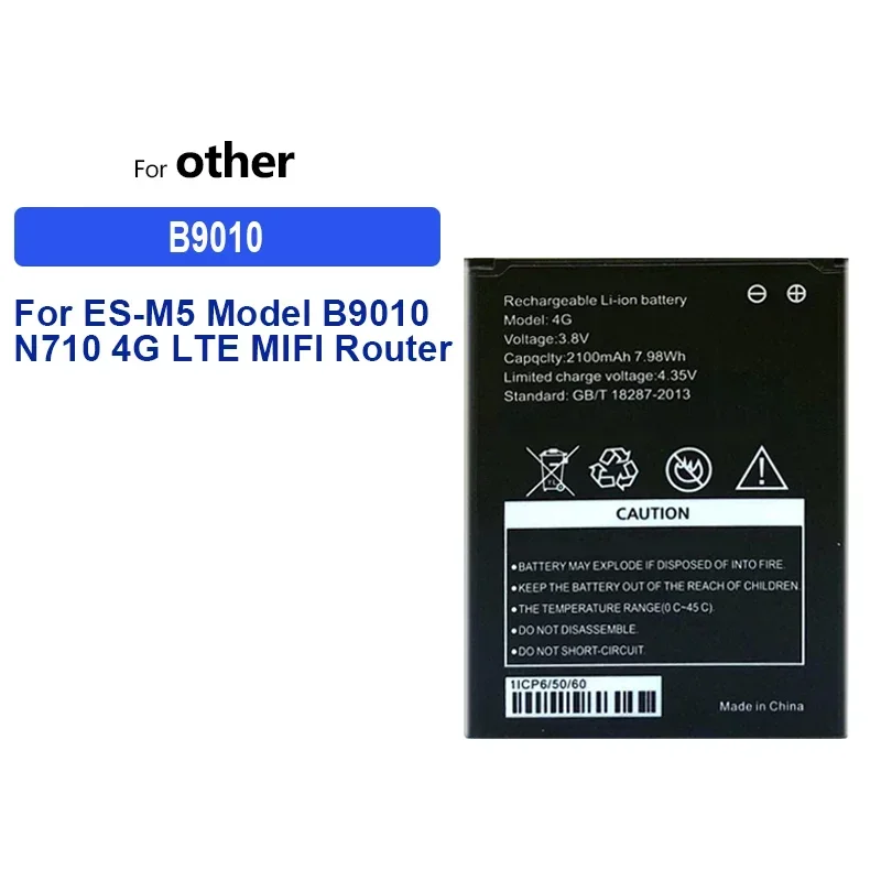 2100mAh Replacement Battery for ES-M5 Model B9010 N710 4G LTE MIFI Router Portable Batteries Warranty + Track Code