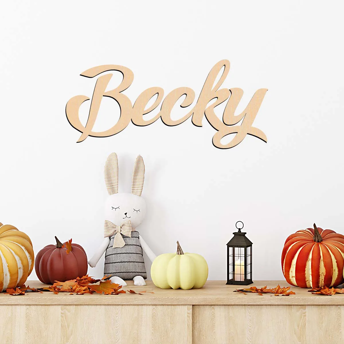 

1 pc new Ampera fonts Personalized Name Laser-Cut Sign Wooden Sign Personalized Text Unfinished Wood for Painting or Glittering