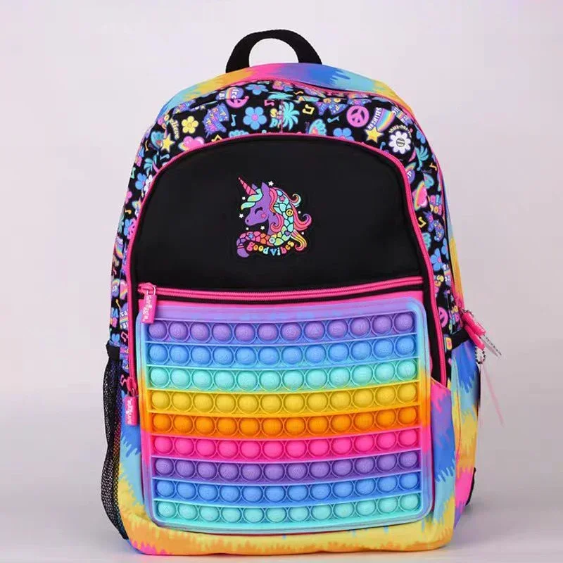 Genuine Australian Smiggle Pressure Bubble Backpack For Children, Large Capacity Backpack For Primary And Secondary School Stude