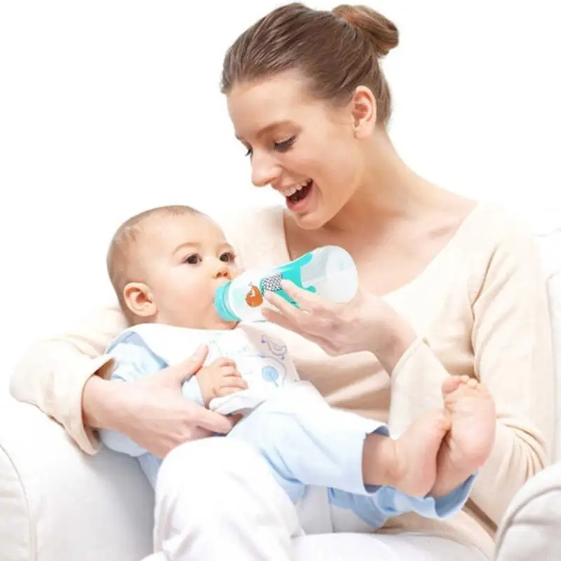 

Lightweight Baby Feeding Bottle PP Milk Bottle with Handle Baby-feeding Bottle 250ml fitting for Infant Newborn 4-color