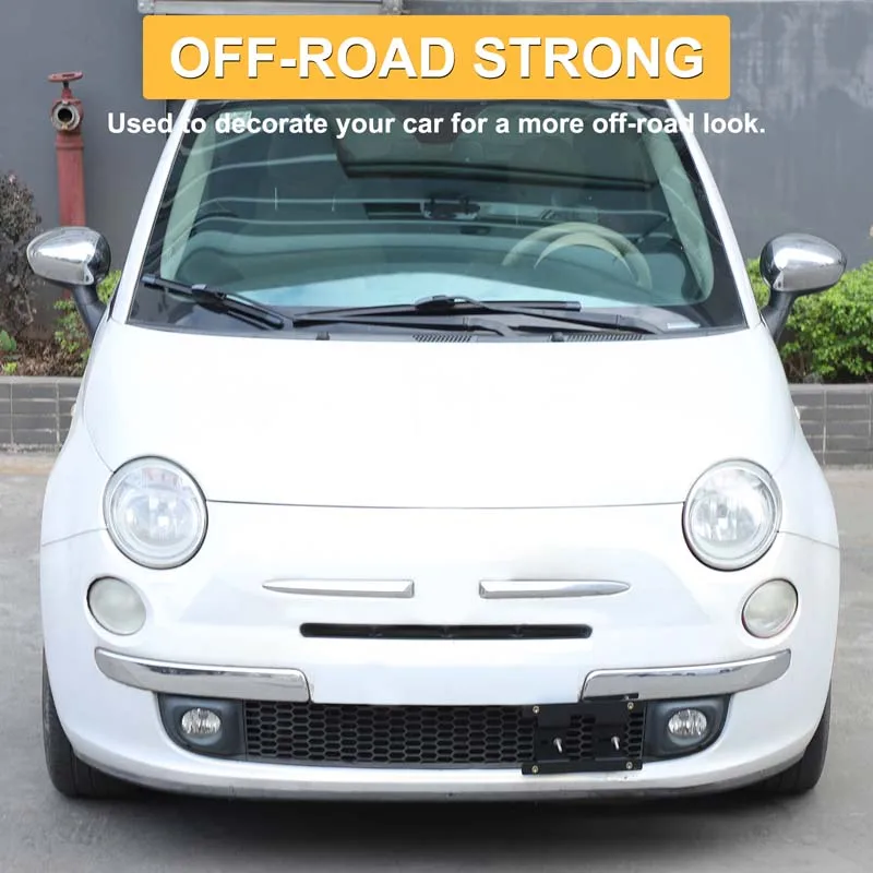 For Fiat 500 2007-2024 car front license plate frame license plate bracket base car styling accessories carbon steel US version