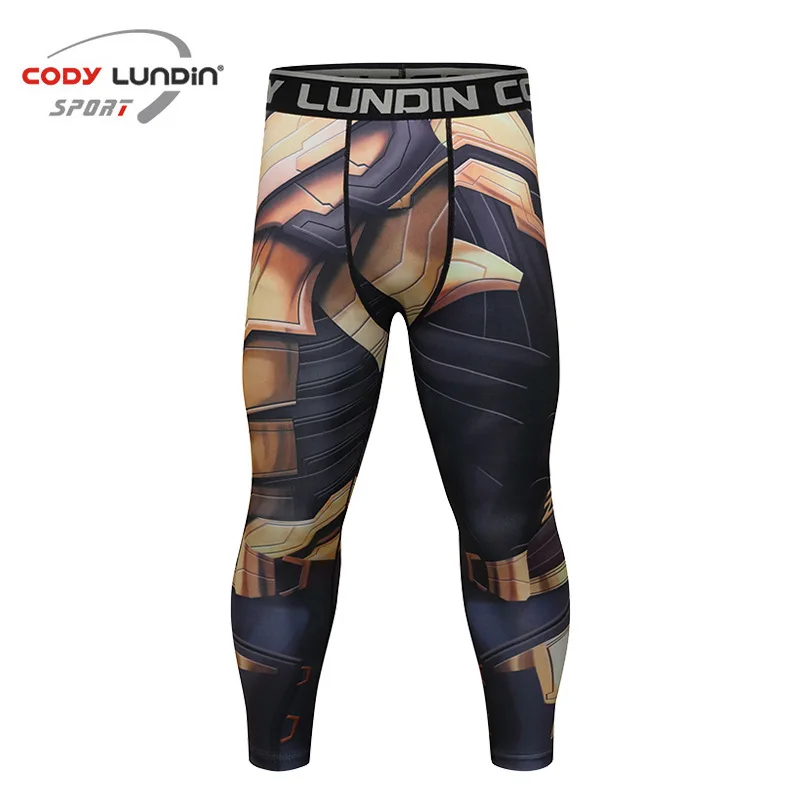 Men Compression Pants MMA Crossfit Bodybuilding Workout Gym Tights MMA Sport Sweatpants Fitness Skinny Leggings Running Trousers