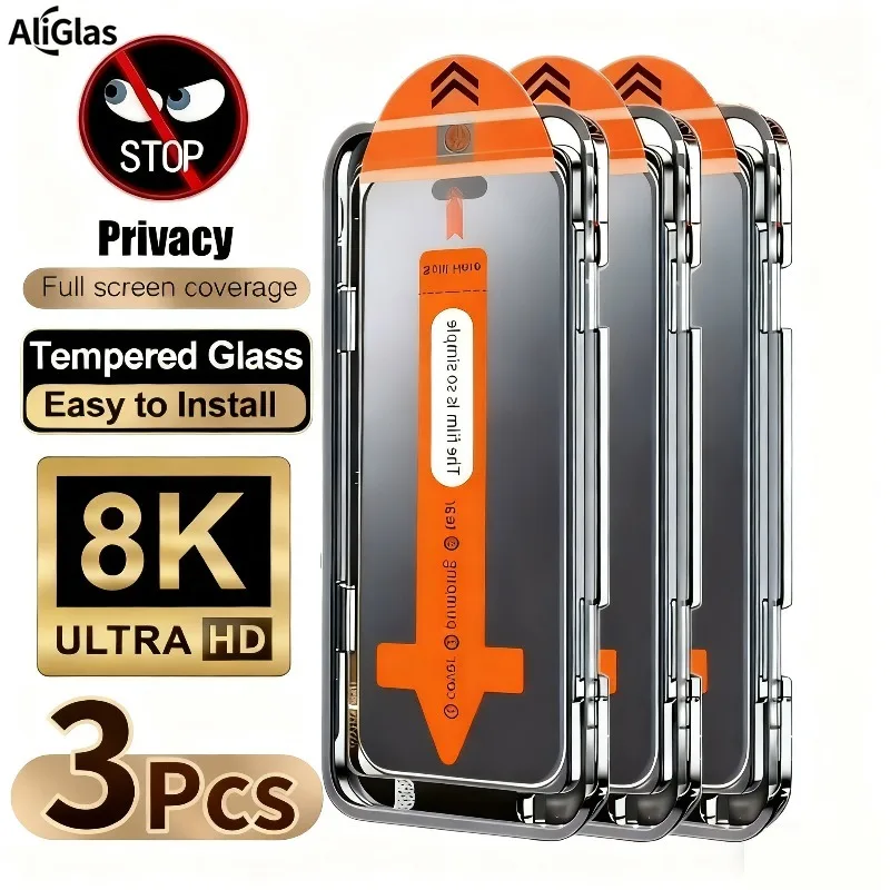 

3 шт., защитные пленки из закаленного стекла с полным покрытием для iphone 17 16 15 14 13 12 111 Pro Max 16e Air XR XS Max Glass