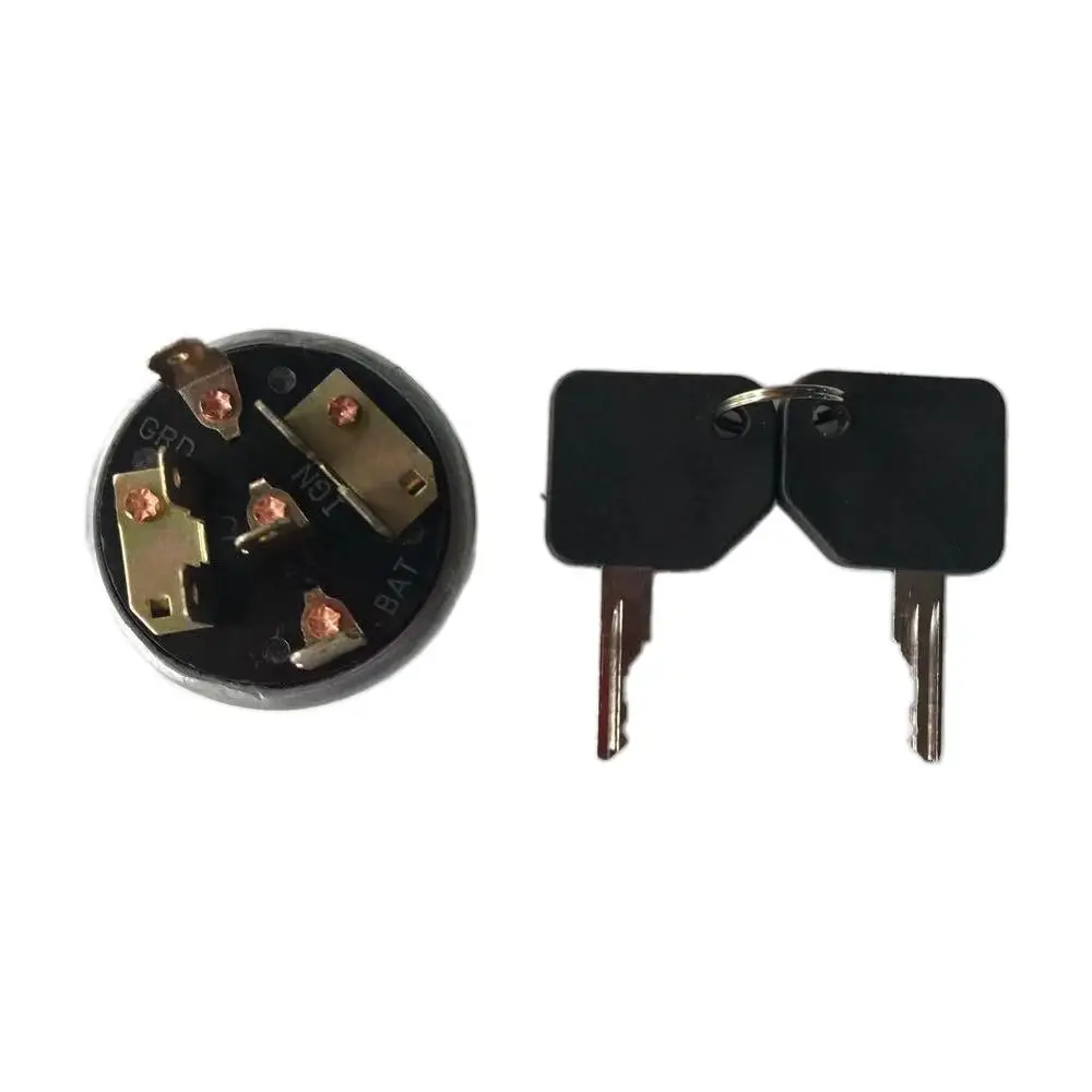 

282775A1 A77312 L61053 Выключатель зажигания с 2 ключами, подходящий для мини-погрузчика 1835B 1835C 1840 1845B 1845C A134737 D134737