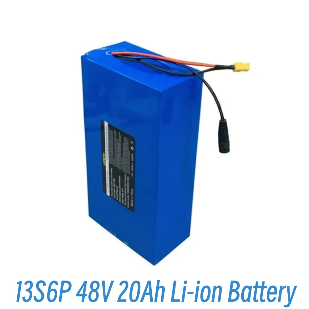 48V 20Ah 13S6P lithium-ion battery, suitable for 2000W electronic devices