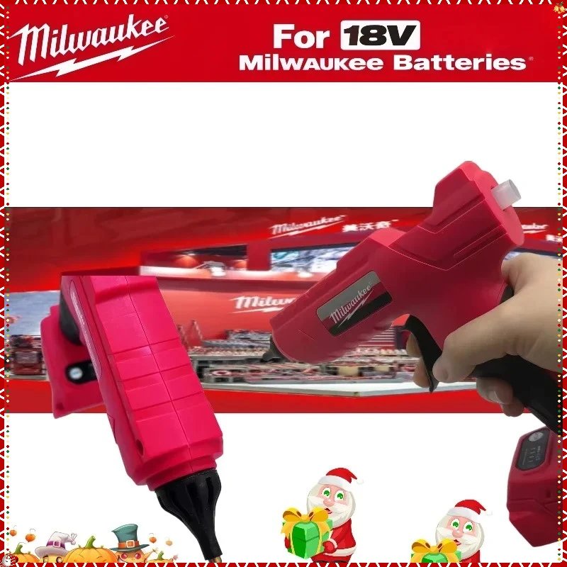 ميلووكي لتقوم بها بنفسك أداة عصا لصق تذوب الساخن لحام مسدس هواء الكهربائية الساخن الغراء بندقية اللاسلكي تذوب الغراء بندقية أداة السلطة لبطارية 18 فولت