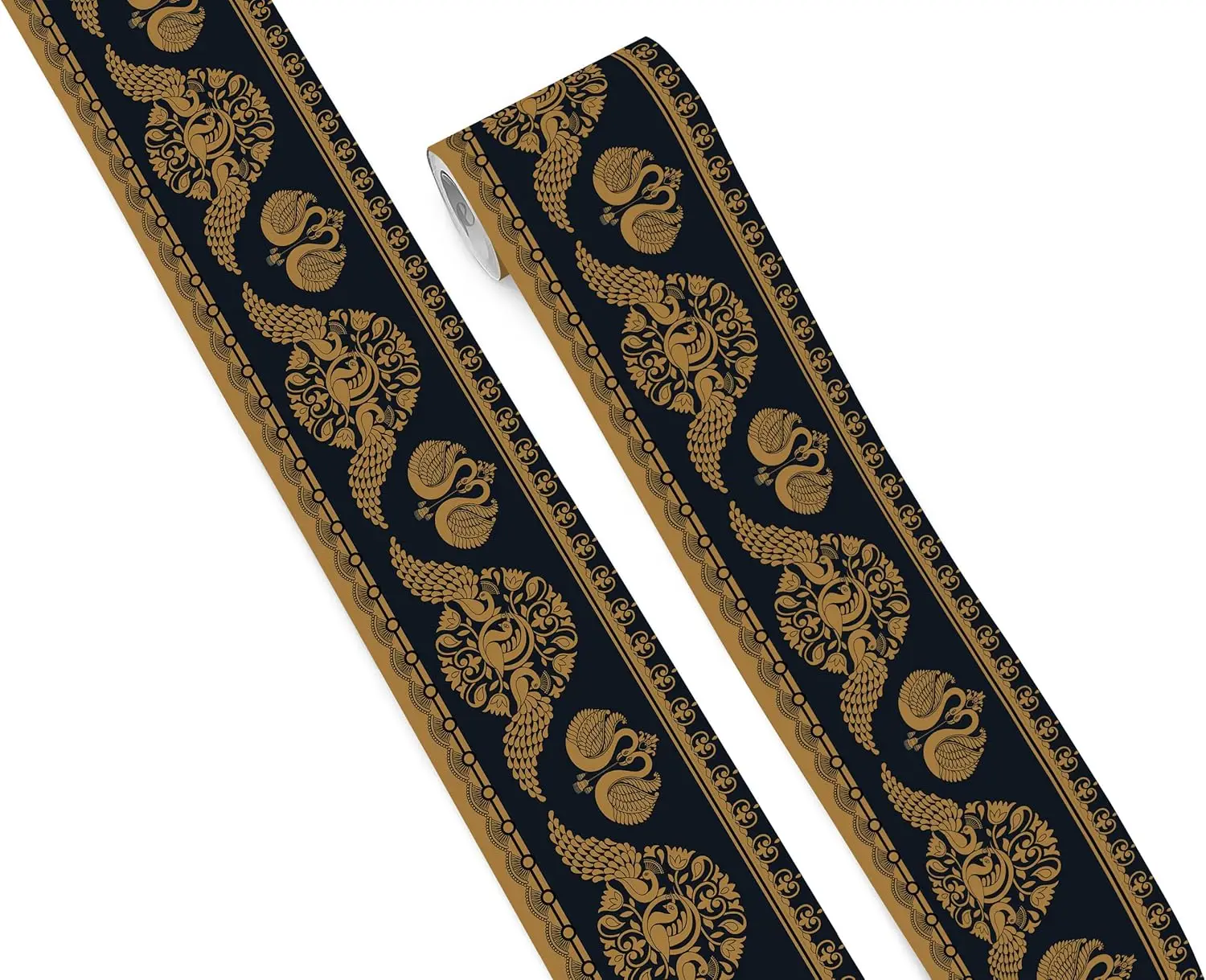 

Самоклеящаяся декоративная лента для обоев с изысканными цветочными и мифологическими мотивами, 4x240 дюймов