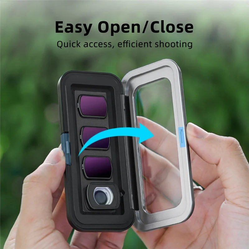 ABDE-المرشح المغناطيسي صندوق تخزين عدسة الكاميرا كيس مرشح تخزين العدسات ل DJI Osmo Pocket 3 ملحقات الكاميرا 10.8*1.2*5 سنتيمتر