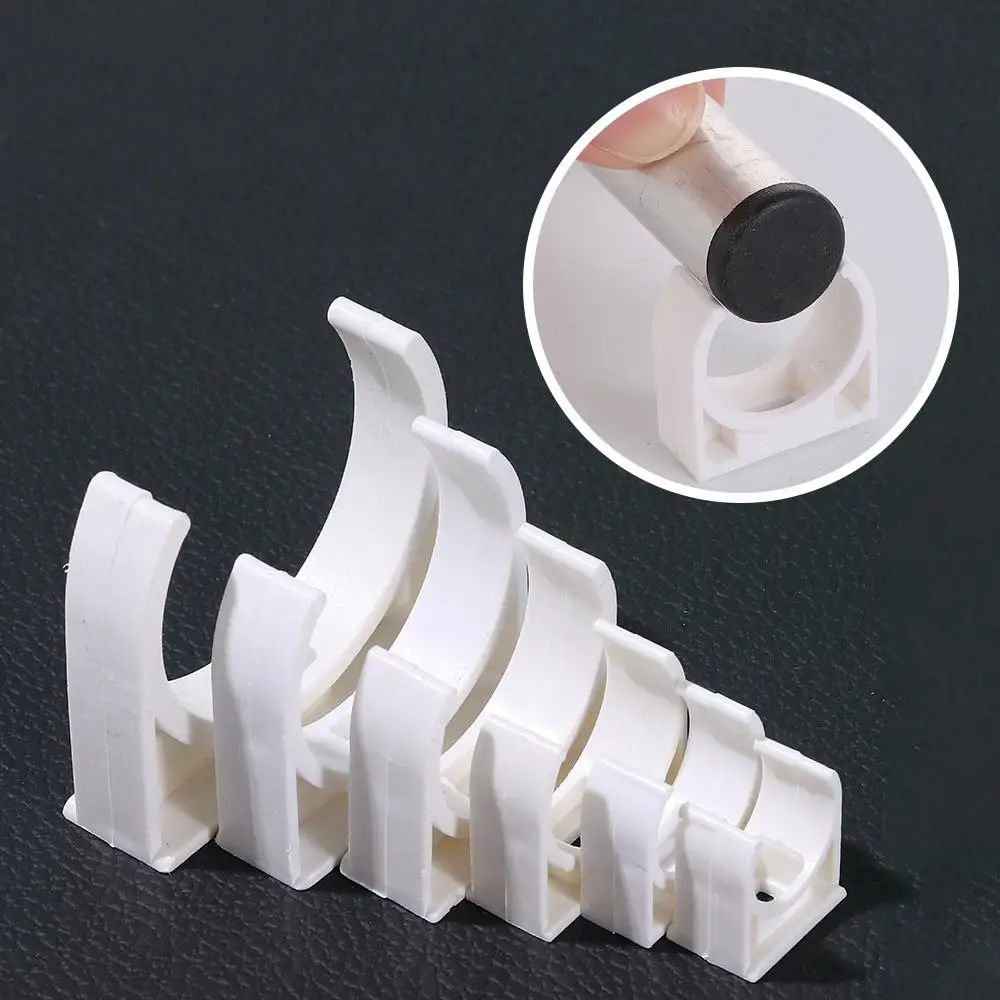 10Pcs Pipe Clamp Watering Adapter Aquarium Tank Water Tube Holder PVC Pipe Clamp Connector Irrigation Durable Fixed Snap Fitting