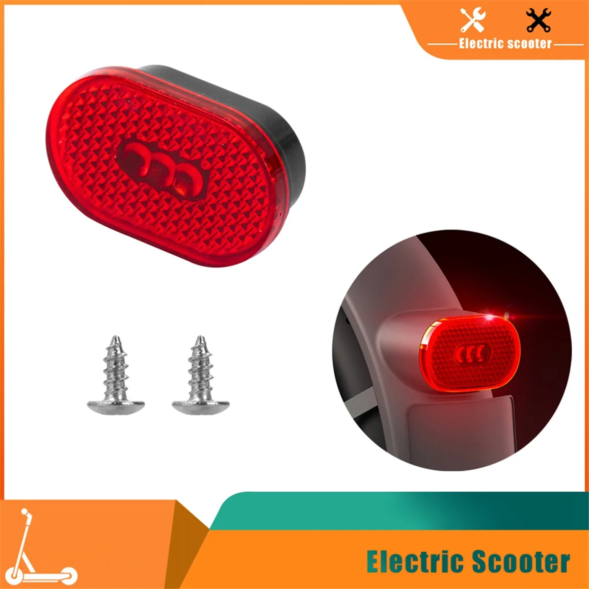 Taillights Led Rear Fender Lampshade Brake Rear Lamp Shade for Xiaomi Pro 2 Mi3 Electric Scooter Stoplight Brake Lights HOT