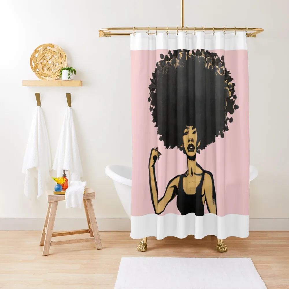 

SO_Custom Pink Shower Curtain Bathroom Deco Anime Shower Window Bathroom Decor Curtain