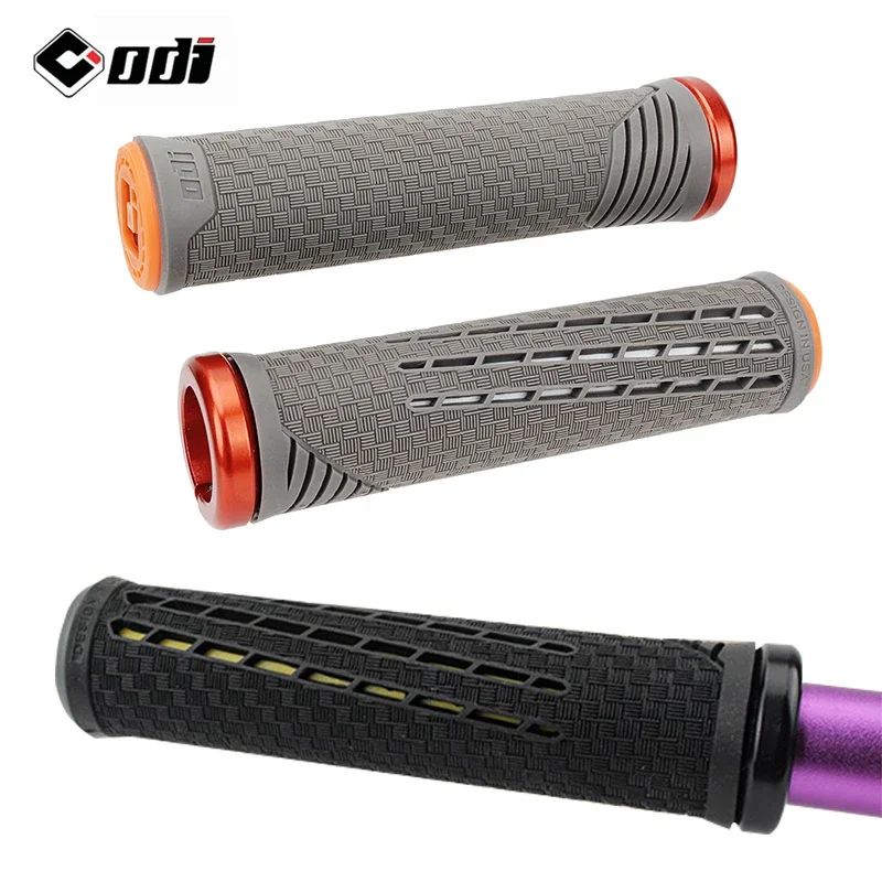 

ODI CF велосипедные ручки V2-1 с замком на силиконовом руле, ручки для горного велосипеда, чехол из углеродного волокна, заглушка, манжета для MTB BMX