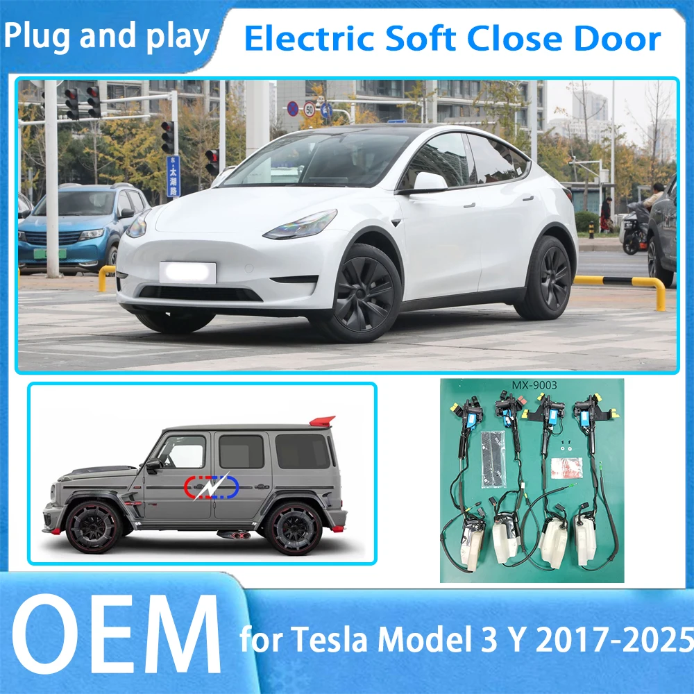 

for Tesla Model 3 Y 2017-2025 OEM Car Soft Close Door System Automatic Electric Auto Pull Power Latch Power Closing