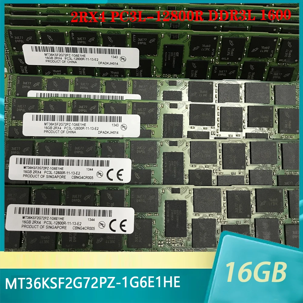 

1 шт. MT36KSF2G72PZ-1G6E1HE для серверной памяти MT 16 ГБ 16G 2RX4 PC3L-12800R DDR3L 1600