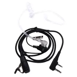 2 Pin PTT MIC Headset Covert Acoustic Tube In-ear Earpiece For Kenwood TYT Baofeng UV-5R BF-888S CB Radio Accessories
