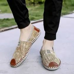 Breathable Canvas Slip-ons Leisure Men's Vulcanize Shoes Lightweight Flat New in Common Legitimate Deals Size 45 Sneakers Male