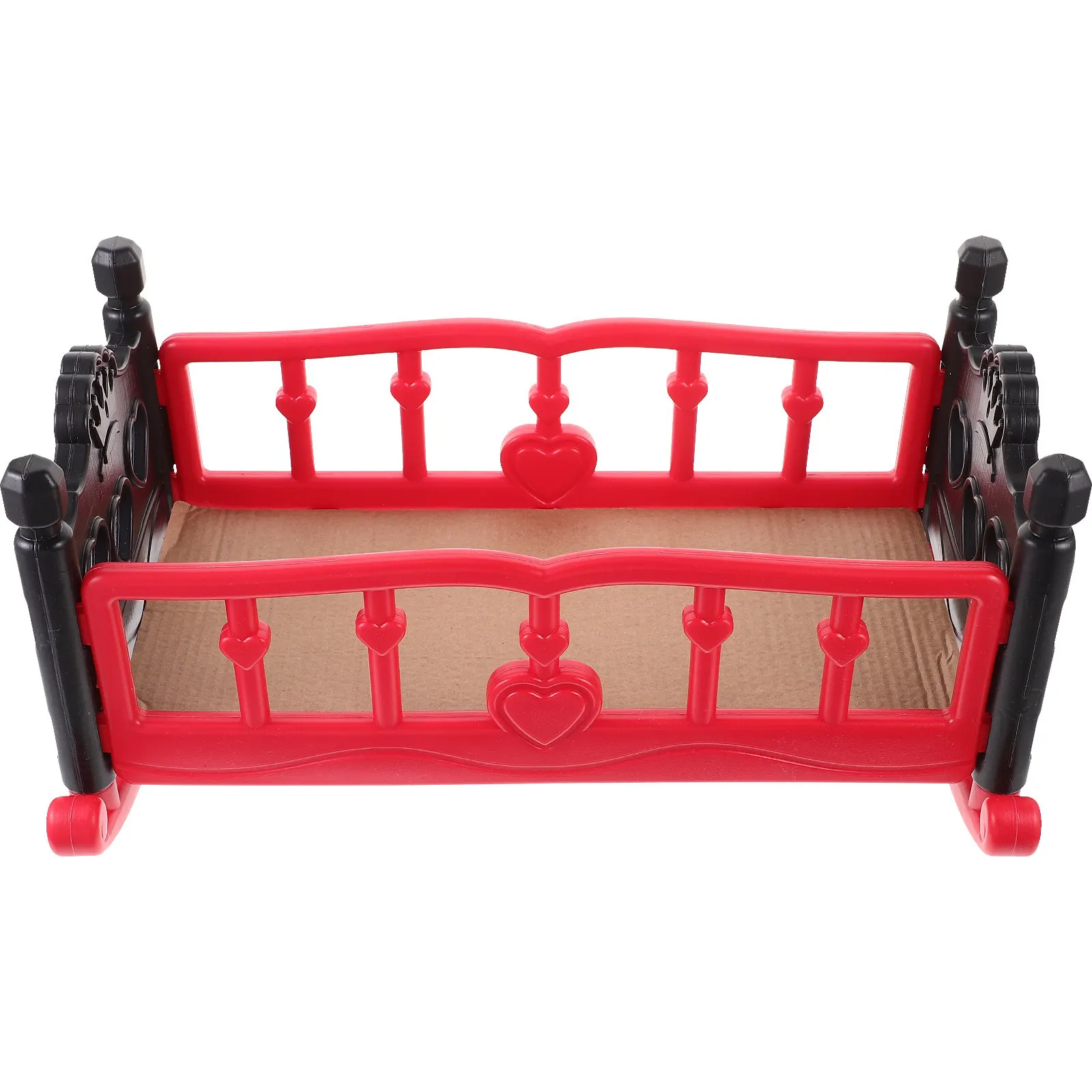 

Crib Bed Small Size Realistic Craft for Kids Playing House Pretend Play Bedroom Decor Collectibles Gifts