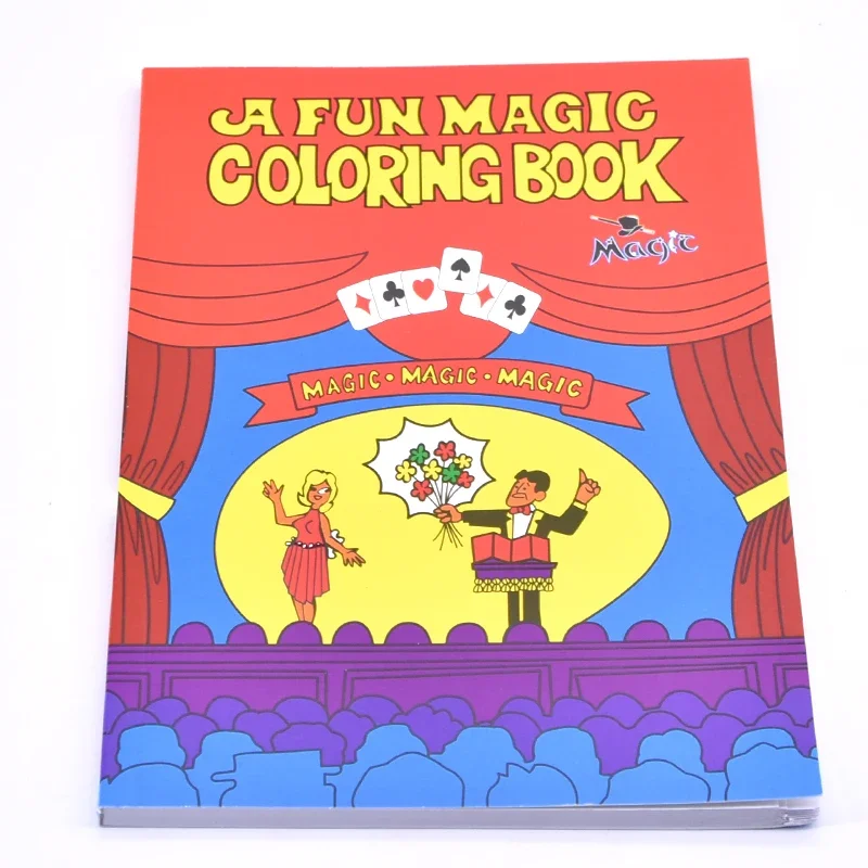 A Fun Magic Coloring Book Medium Size(20.5cm*13.5cm) Magic Tricks Best for Children Magie Stage Gimmick Illusion Mentalism Funny