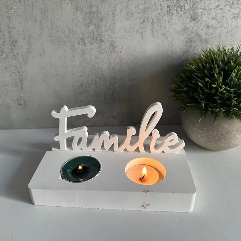 Familie Listing Decora Silicone Molds Gypsum Concrete Moulds Casting Molds Home Decoration Resin Mold Casting Aromatherapy Mould