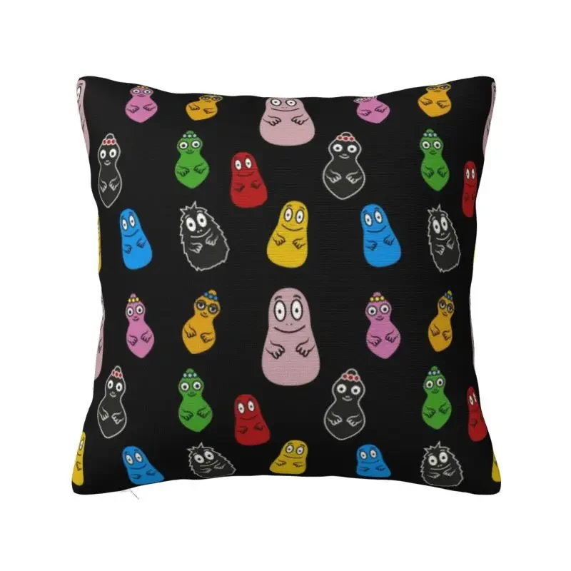 Vintage TV Barbapapa Cushion Cover Cartoon Soft Luxury Pillow Decor Home