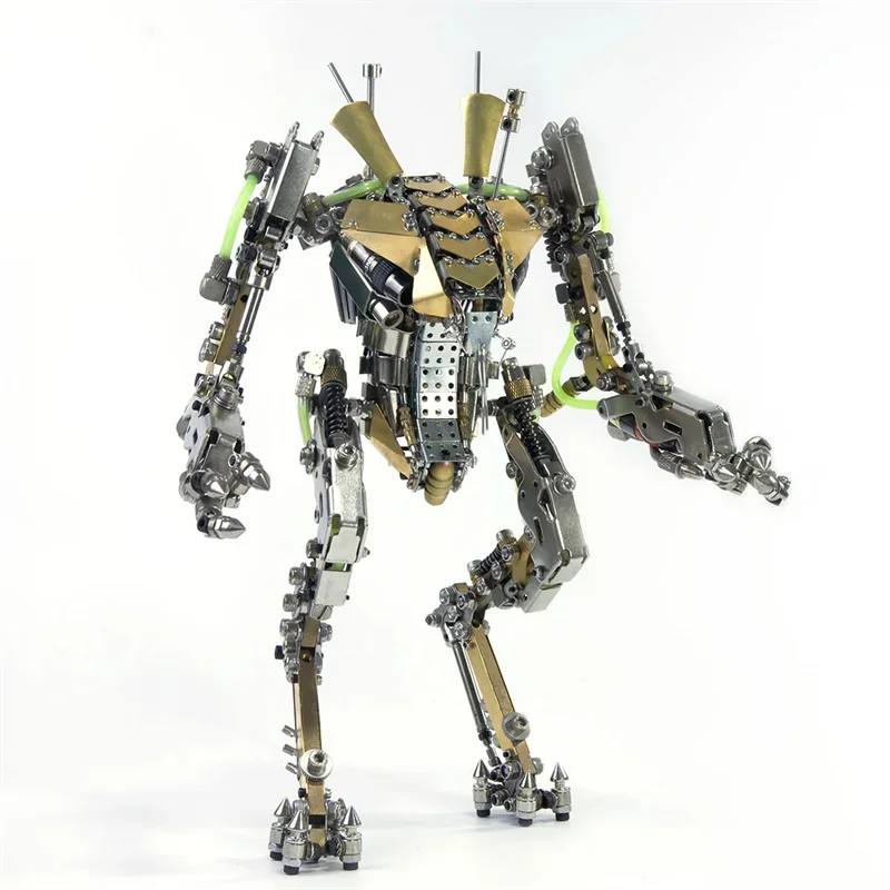 3D Metal Puzzle Lobster Shrimp Heavy Mecha Robot  with Movable Joints Jigsaw Model Building Kits for Kids Adults Toys  XIA-A