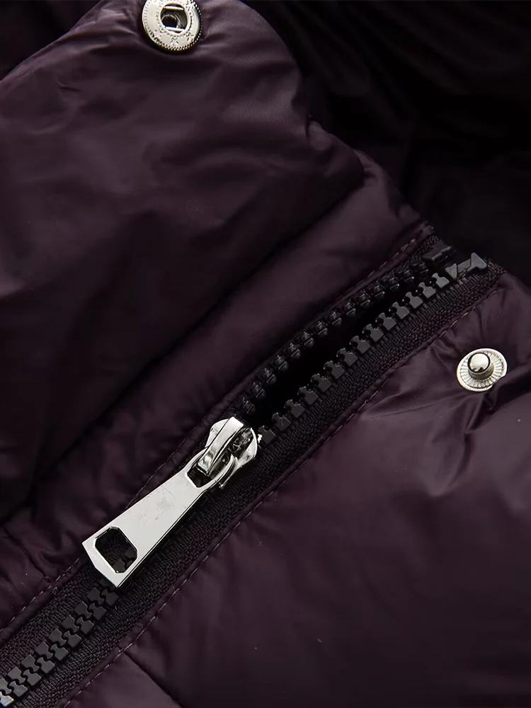 Europäischer und amerikanischer Stil 2025, Winter, neue Damenbekleidung, Modetrend, vielseitiger, abnehmbarer Baumwollmantel mit Kapuze