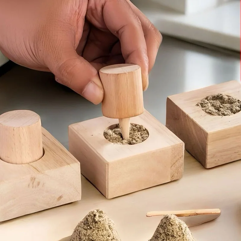 DIY Moxibustion Tower Wooden Mould Pure Wormwood Moxa Traditional Chinese Medicine Health Care Warm Dredging Meridian Therapy