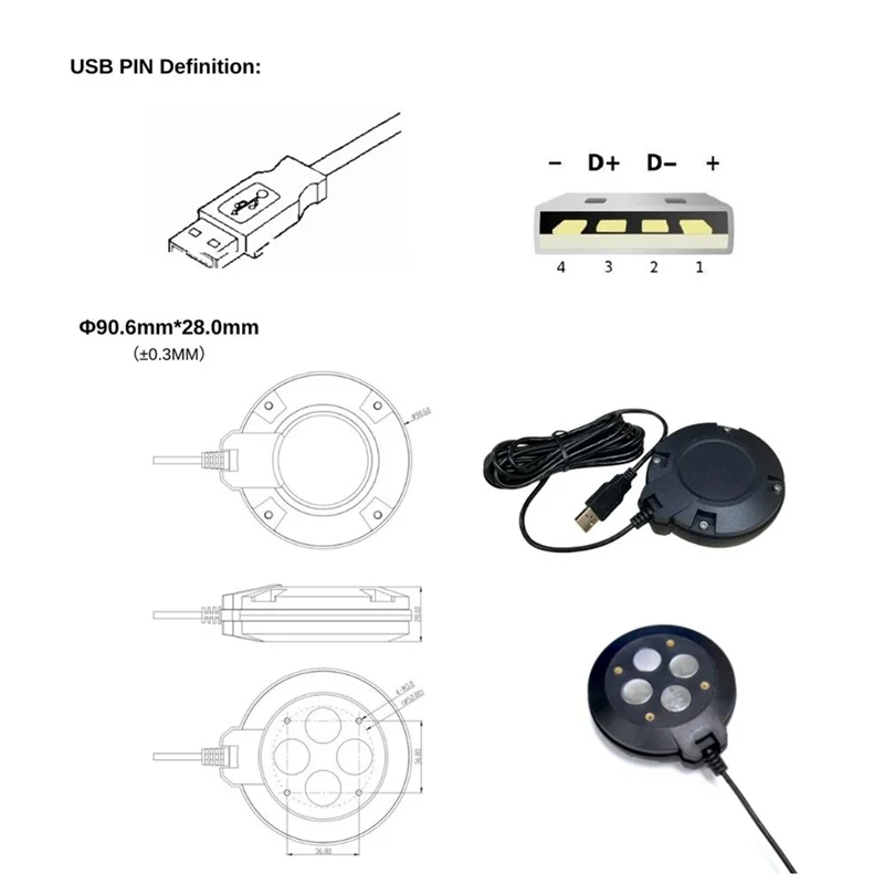 Antenne récepteur GM906BT L1 L5, support agricole, Android, Bluetooth, USB, GPS, GNSS, technologie 5V, débit en bauds 115200, petite taille