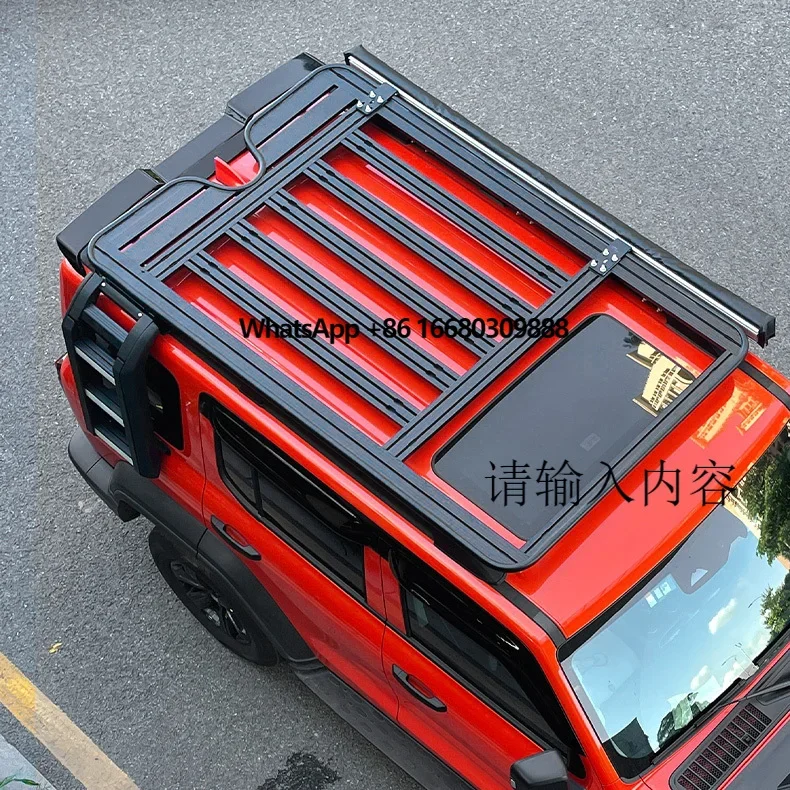 Wholesale Alloy Aluminum No Drilling Tank 300 Roof Rack Side Step Ladder Car Accessories Roof Rack for GWM Tank 300