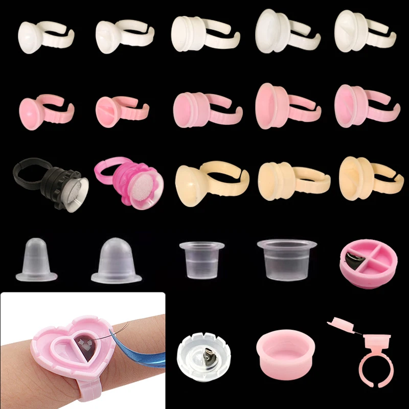 

Plastic Tattoo Ink Cups Caps Ink Caps Tattoo Pigment Cups Supply Tattoo Ink Cup Holder Stand for Eyebrow Ink Needle Tip Supply