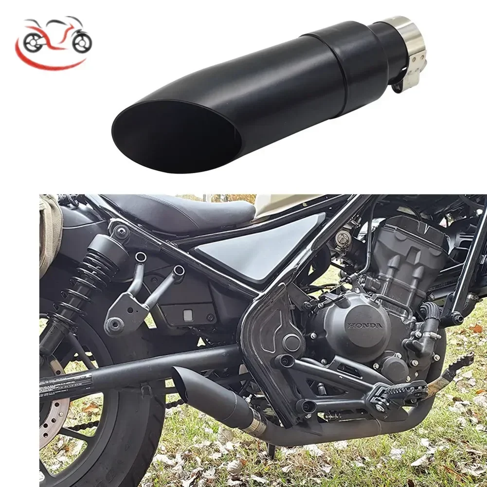 For Honda Rebel CM CMX 300 500 1100 CMX300 CMX500 CMX1100 2017-2025 Motorcycle Shorty Exhaust Muffler Pipe Black Tube
