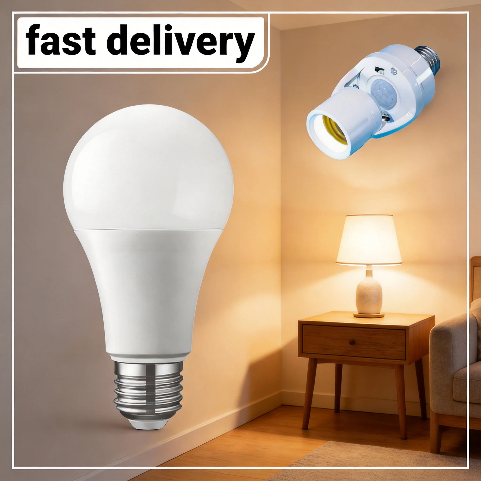 3/7/12/25W E27 Radar Sensor Light Lamp Lamparas 110V 220V For Home Stair Pathway White Lampada Bombilla Lamp Motion Sensor