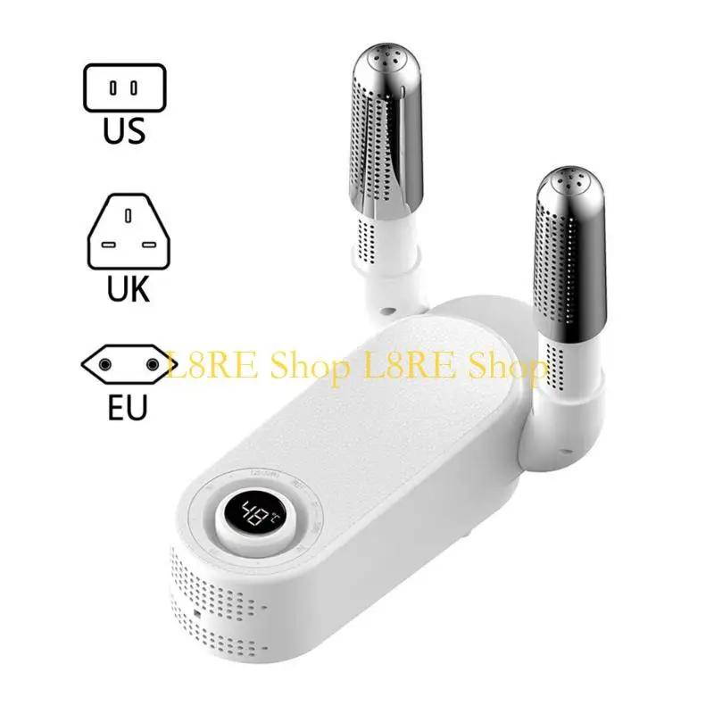 L8RE كفاءة الحذاء مجفف القفازات مجفف القبعة 360 درجة مجفف حذاء الهواء الساخن