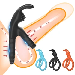 Anneau pénien en silicone pour hommes, éjaculation retardée, érection plus forte, anneau d'éjaculation clitoridienne, jouets sexuels pour adultes pour couples