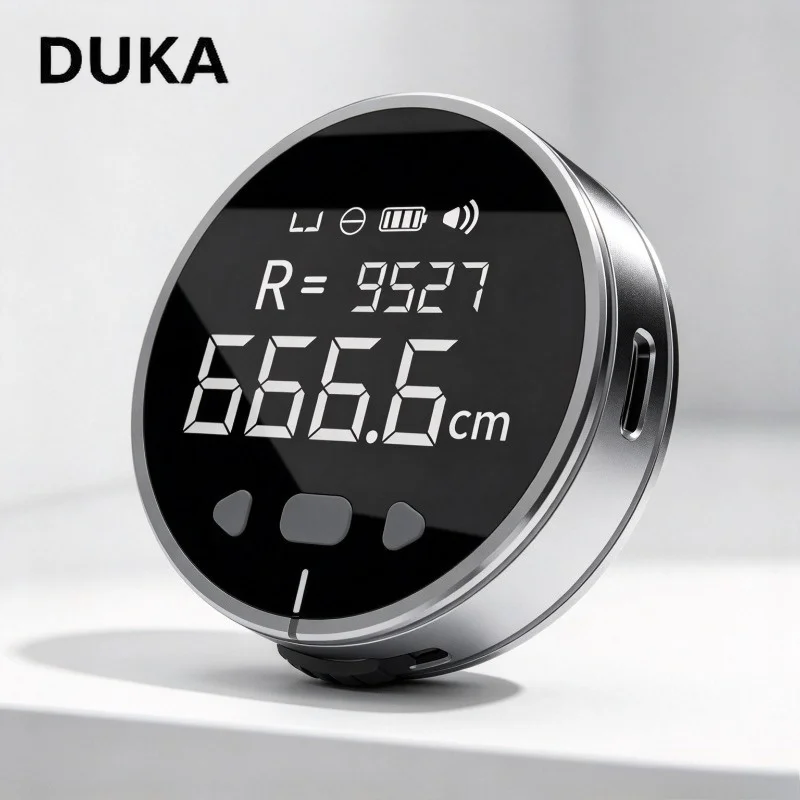 DUKA ATuMan Little Q Electronic Distance Meter HD LCD Screen Rechargeable Digital Measuring Ruler Portable Smart Measuring Tool