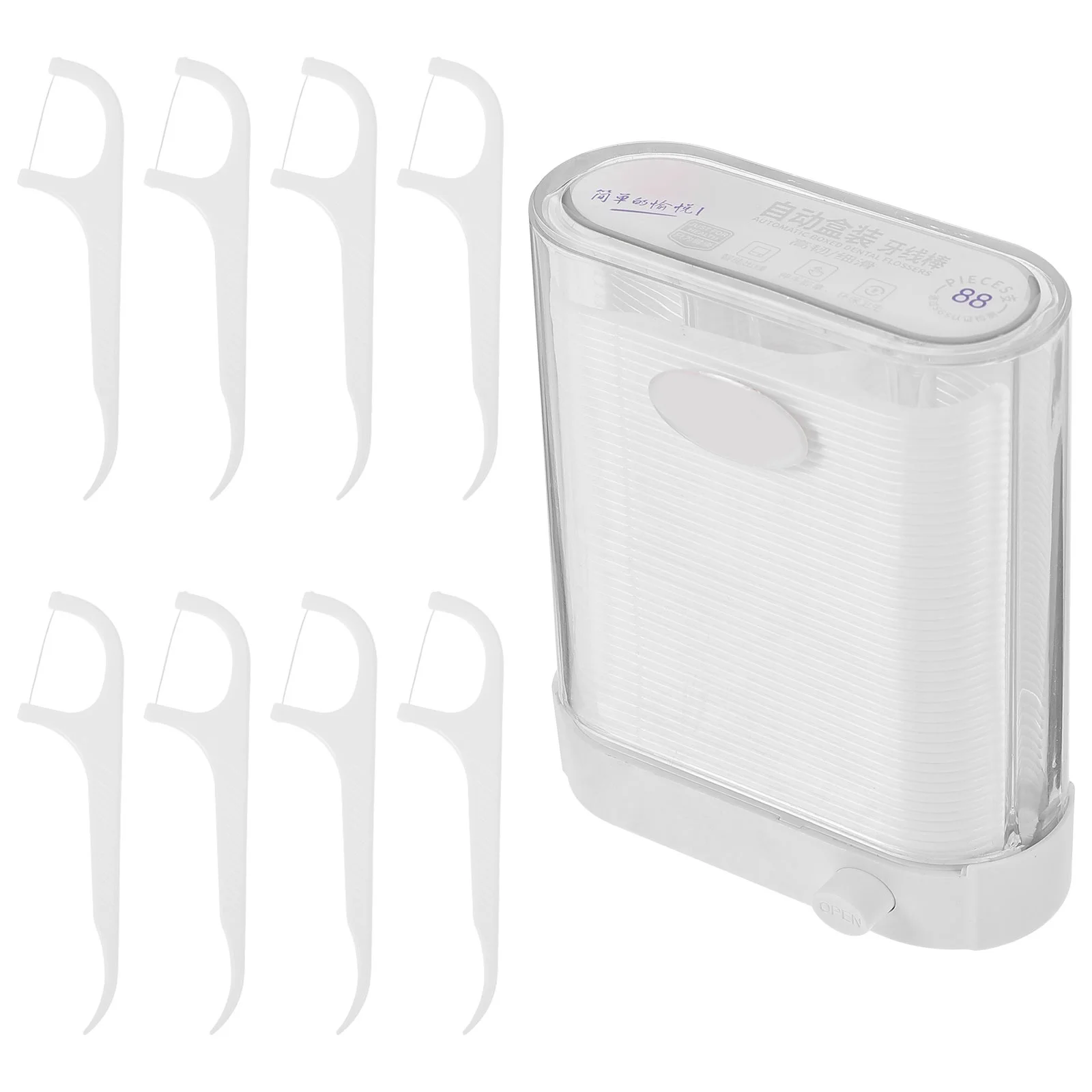 1 Box Disposable Dental Floss Picks Ergonomic Handle Ultra-Fine Plastic Floss Oral Care Teeth Cleaning Tools Dental Flosses