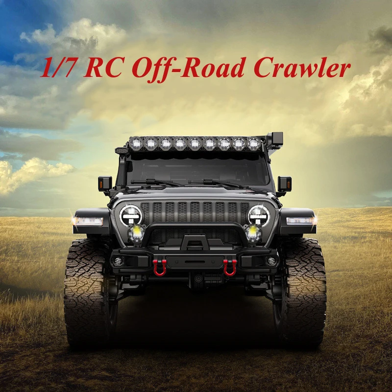1/7 Remote Control Off-Road Vehicle Electric Climbing Car Differential Lock Transmission Broken Two Speed Model Car for Gifts