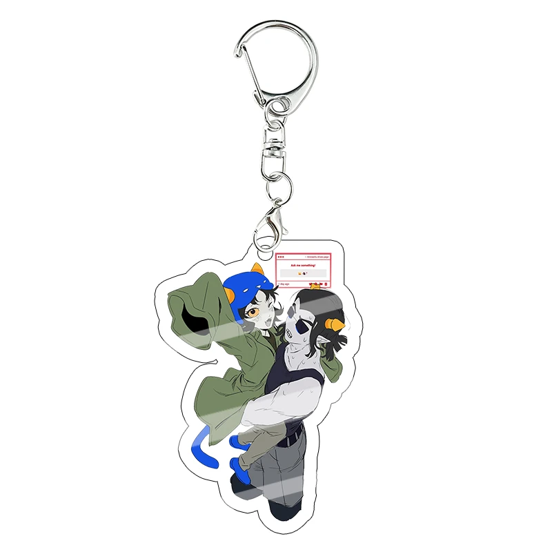 Homestuck AdiosToreador Dave Acryl-Schlüsselanhänger Dekorationszubehör Anhänger Schlüsselanhänger Figuren Mädchen Tasche Geburtstagsgeschenk – Detail 7