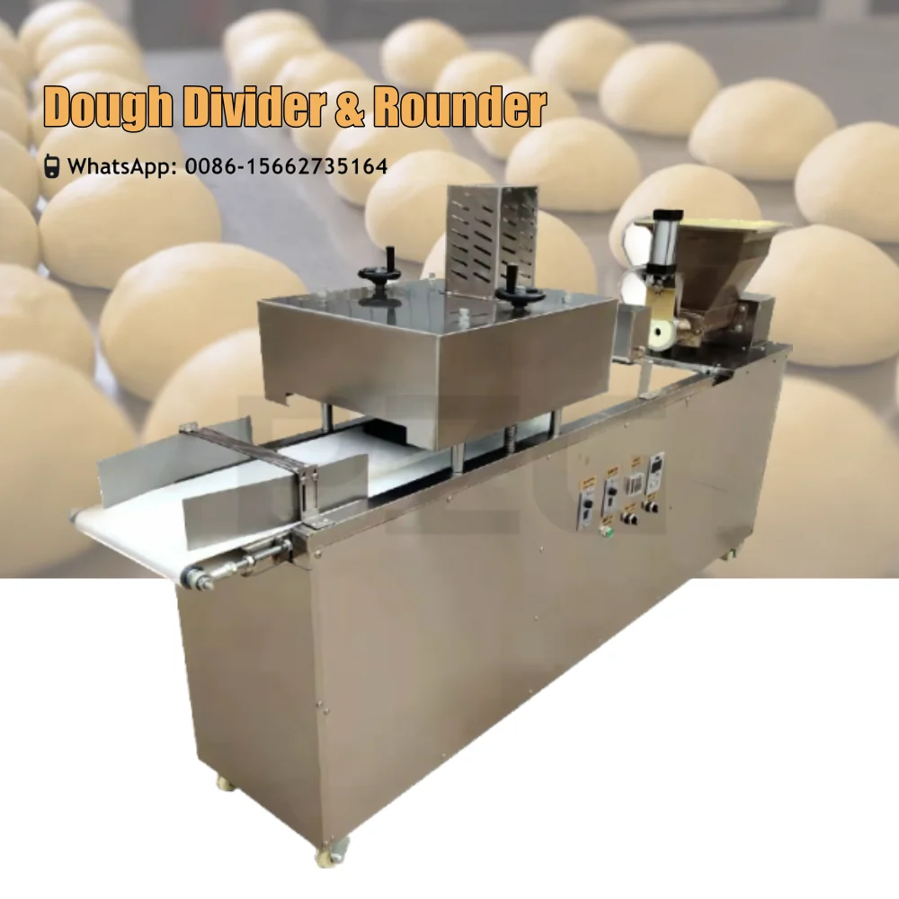 

Pizza Bread Dough Roll Dividing Rounding Making Machine Automatic Dough Divider And Rounder Machines