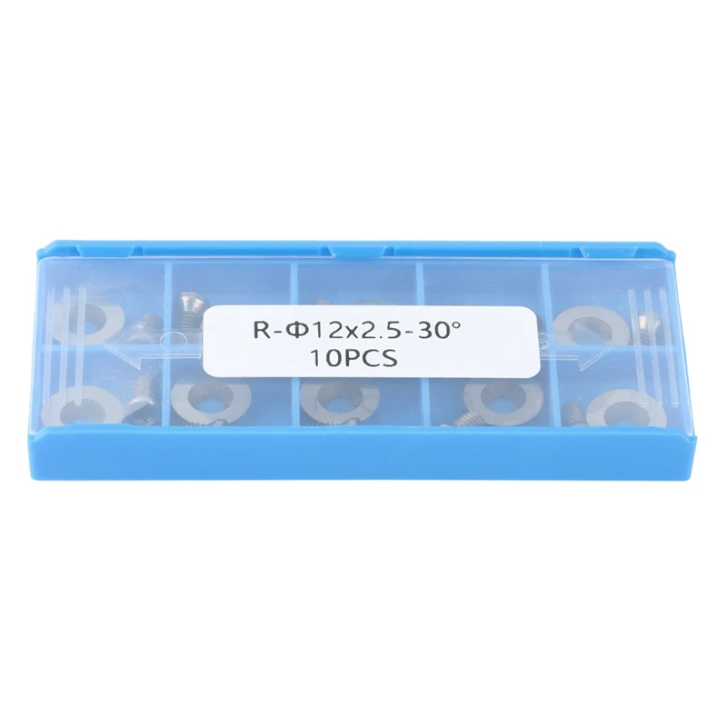 Ci3รอบ12X2.5Mm คาร์ไบด์ Cutters มีดใบมีดสำหรับ DIY เครื่องกลึงไม้ Finisher เครื่องมือ10Pcs