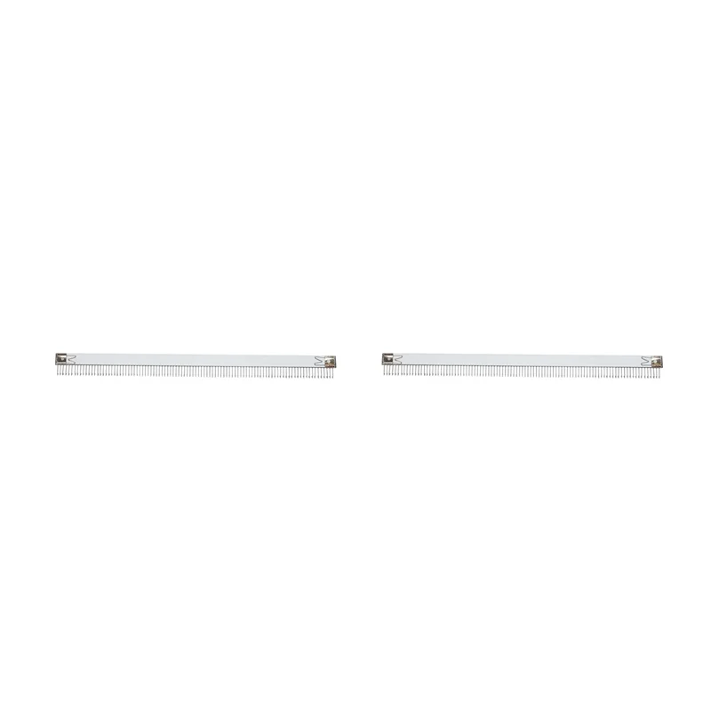 ABGG-2X Practical 44.5Cm Stainless Steel Silver Cast On Comb Knitting Machine For All 4.5Mm/9Mm For Brother